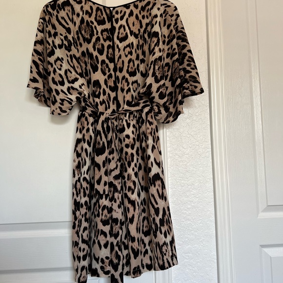 june & hudson leopard print jumper | size S - Picture 2 of 11